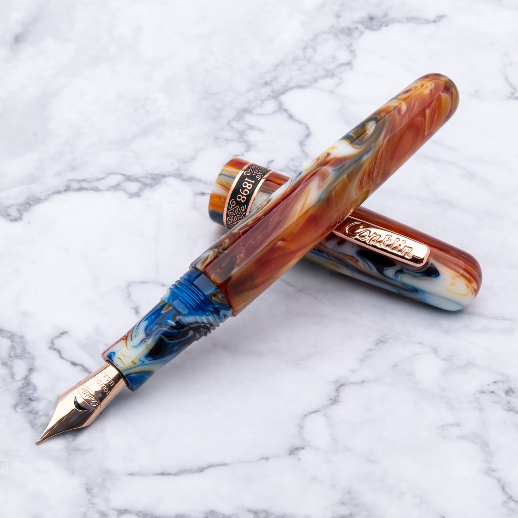 Conklin 1898 Fountain Pen Misto Resin Orange