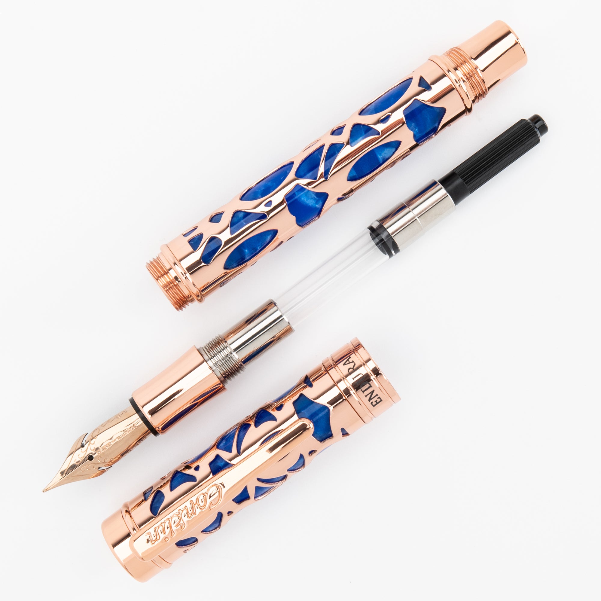 Conklin Endura Deco Crest Fountain Pen Blue