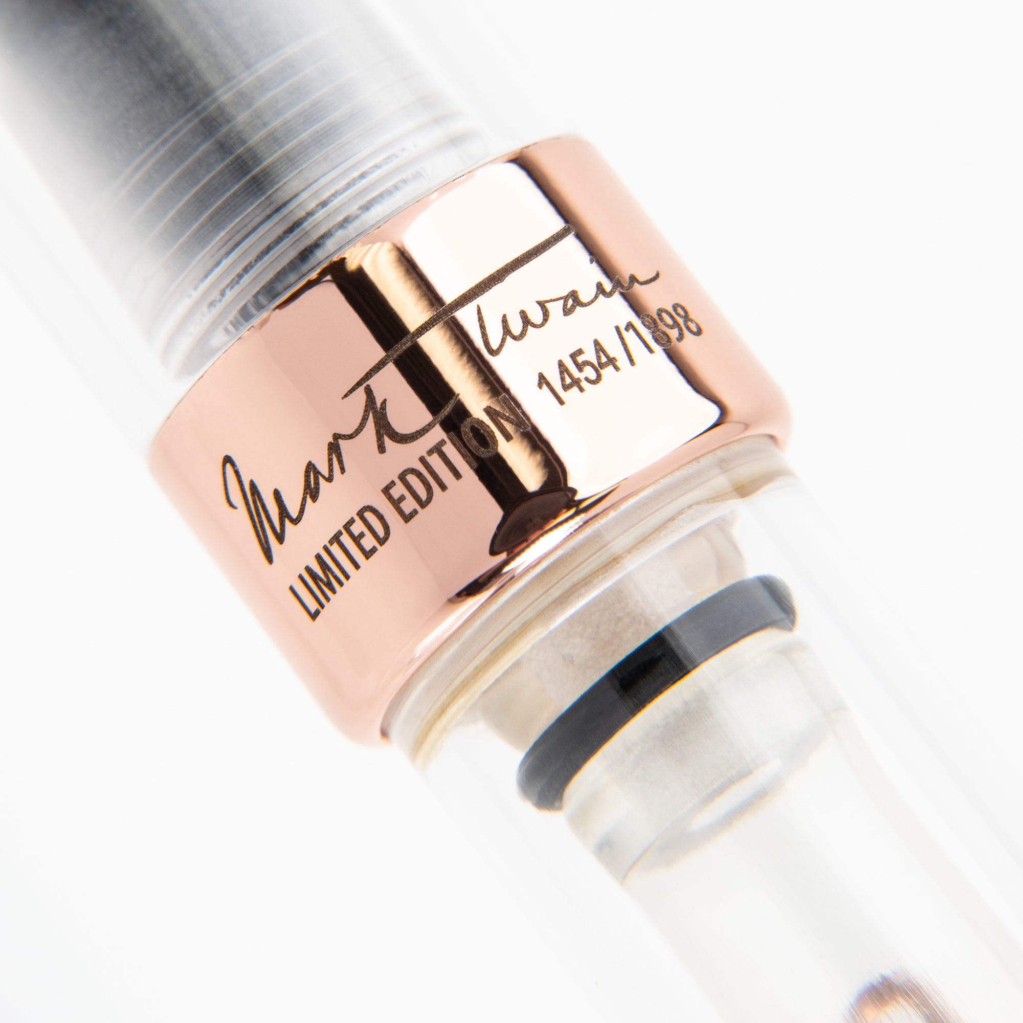 Conklin Mark Twain Demo Crescent Limited Edition Fountain Pen With Rose Gold Trim w/ JoWo Nib