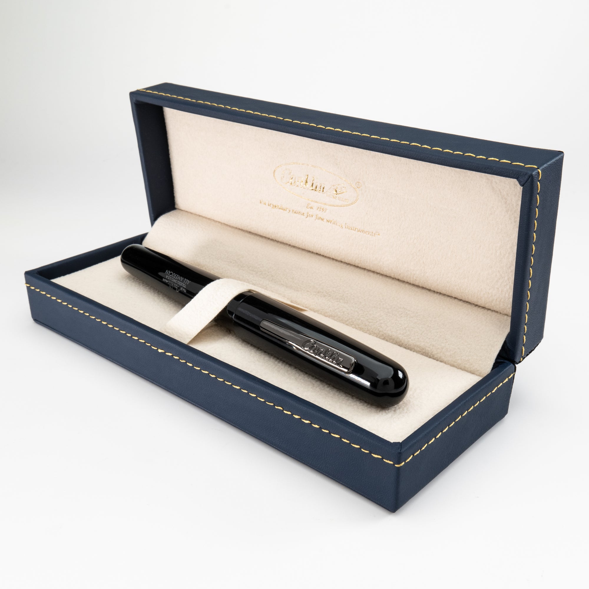 Conklin All American Fountain Pen Raven Black with JoWo Nib