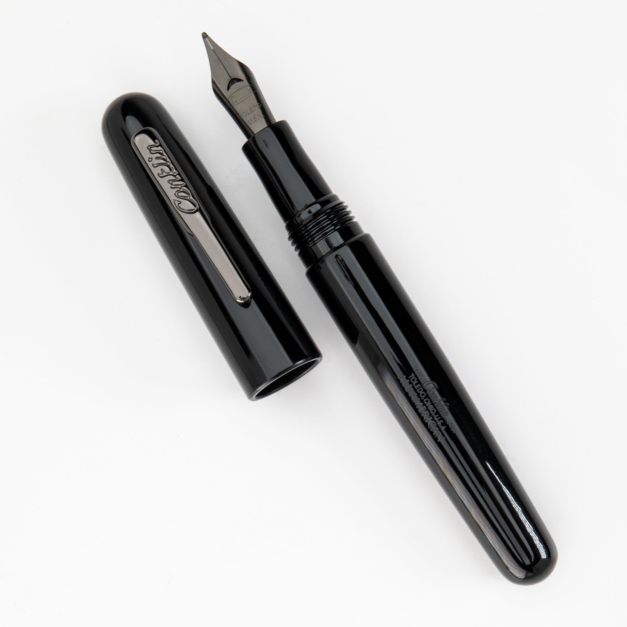 Conklin All American Fountain Pen Raven Black with JoWo Nib