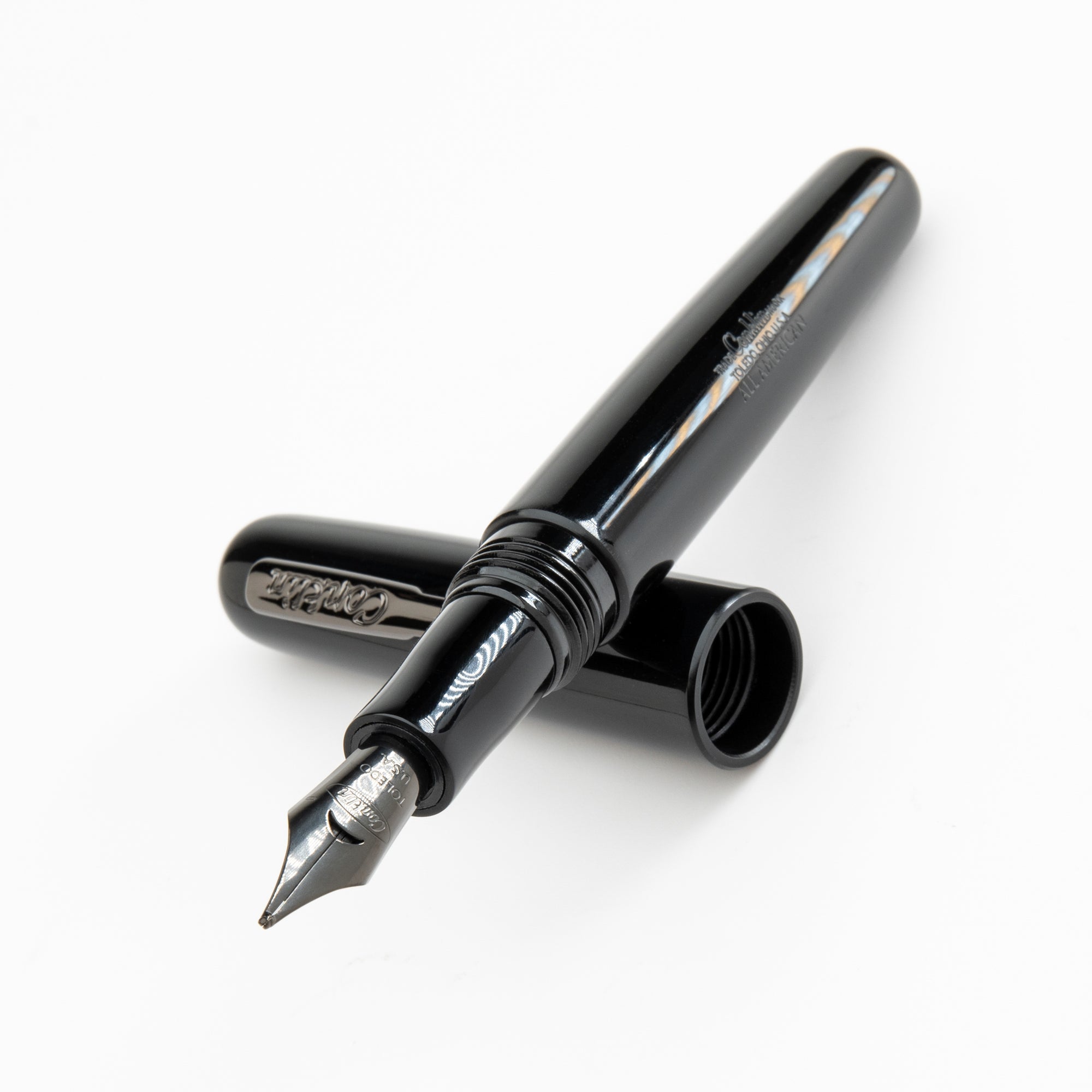 Conklin All American Fountain Pen Raven Black with JoWo Nib