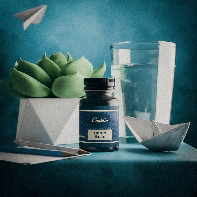 Conklin 60ml Ink Bottle Denim Blue