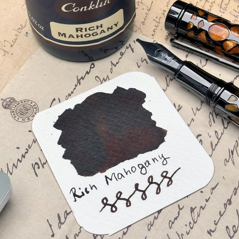 Conklin 60ml Ink Bottle Rich Mahogany