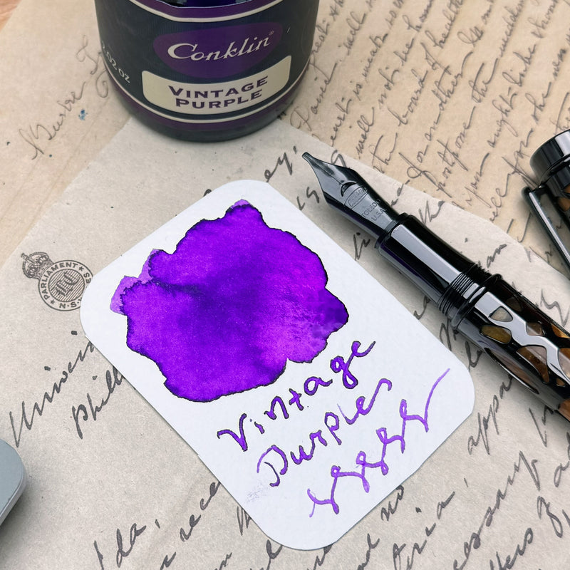 Conklin 60ml Ink Bottle Vintage Purple