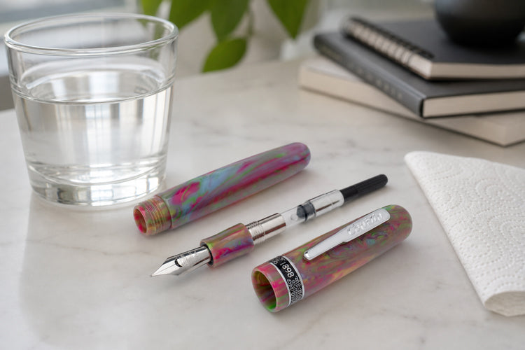 How to clean a Conklin cartridge converter fountain pen