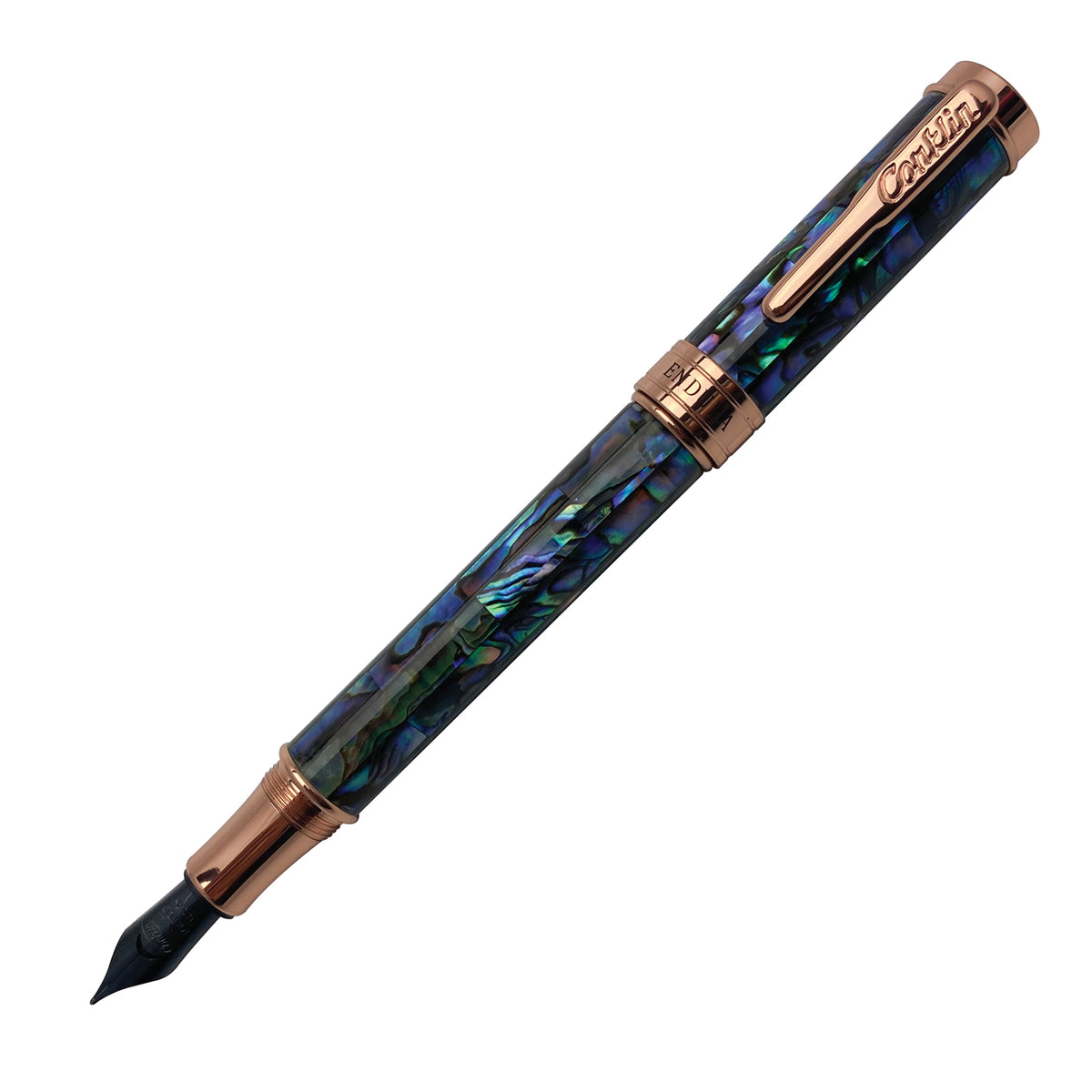 Conkline Conklin Endura Abalone Shell Limited Edition 1898, Rosegold trim, Foun ...