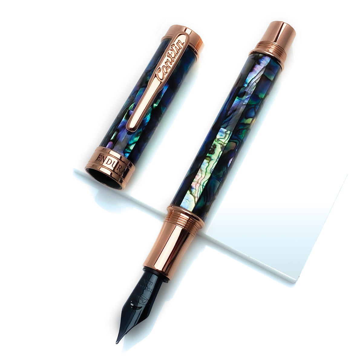 Conkline Conklin Endura Abalone Shell Limited Edition 1898, Rosegold trim, Foun ...