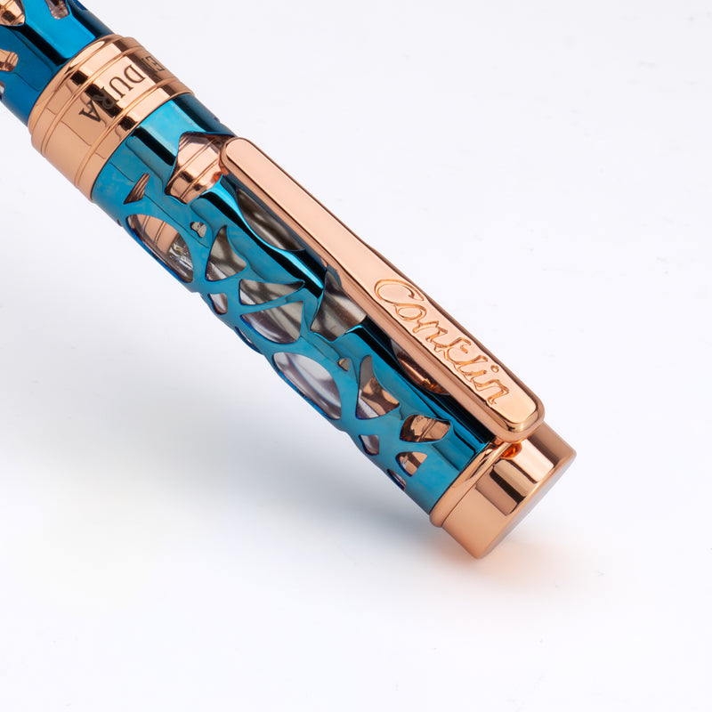 Conklin Endura Deco Crest Ballpoint Pen Demo/Blue/Rosegold