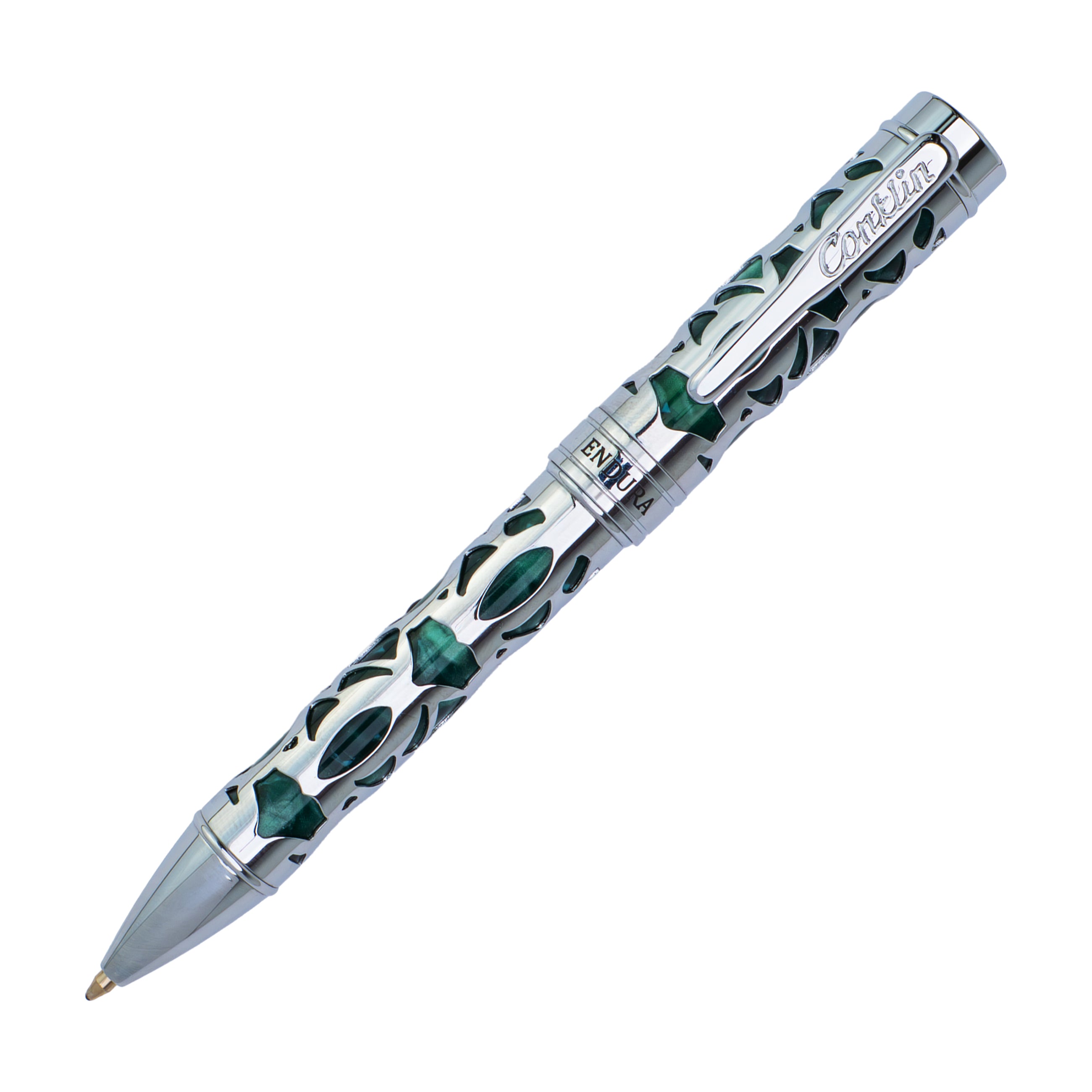 Conklin Endura Deco Crest Ballpoint Pen Green