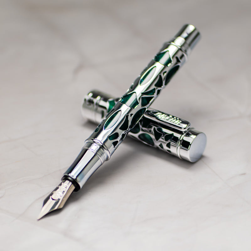 Conklin Endura Deco Crest Fountain Pen Green