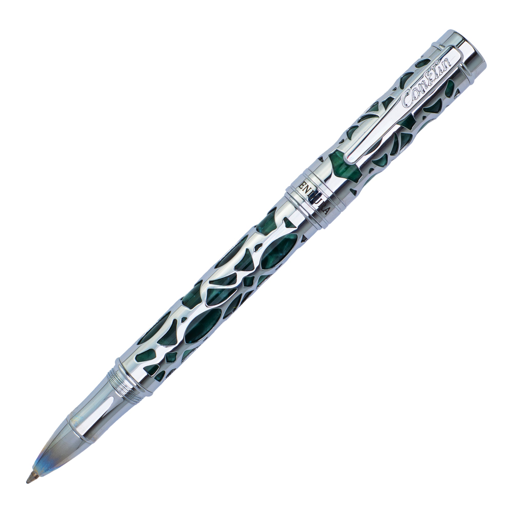 Conklin Endura Deco Crest Rollerball Pen Green