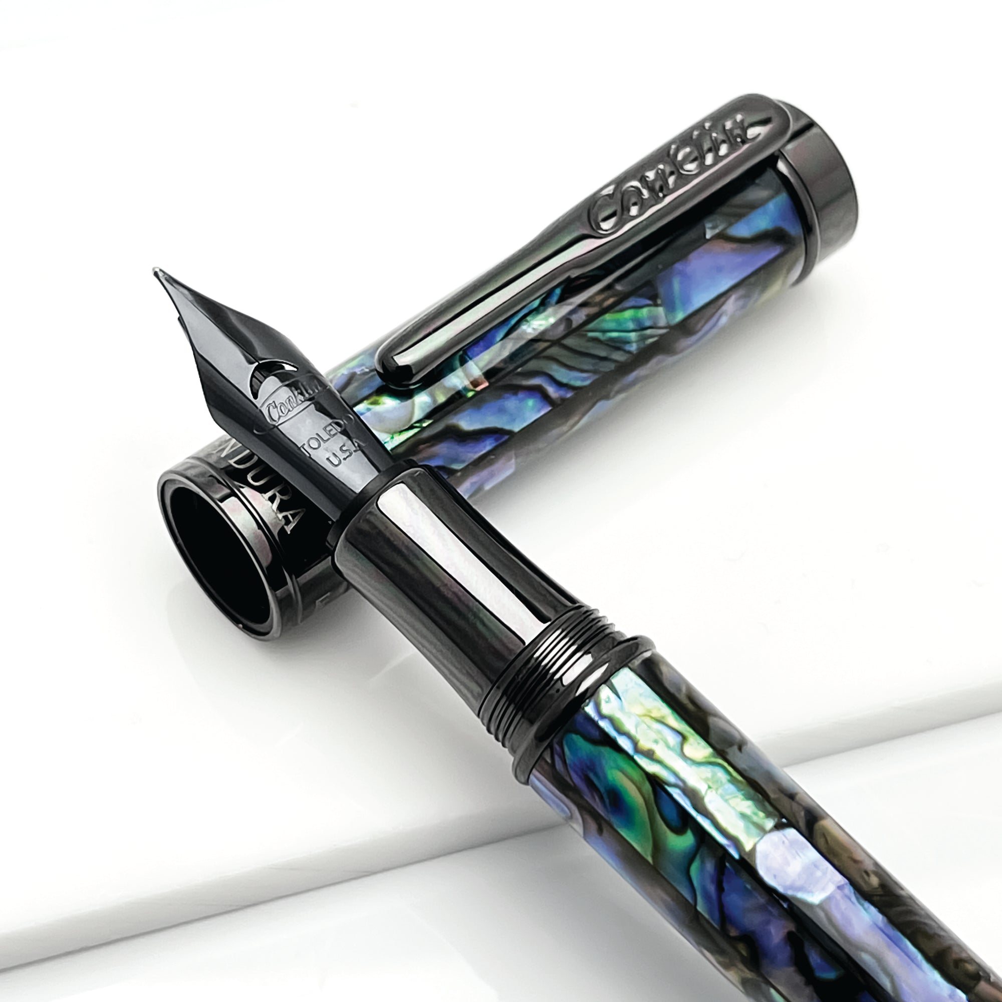 Conklin Endura Abalone Shell Limited Edition 1898, Gunmetal trim, Fountain Pen