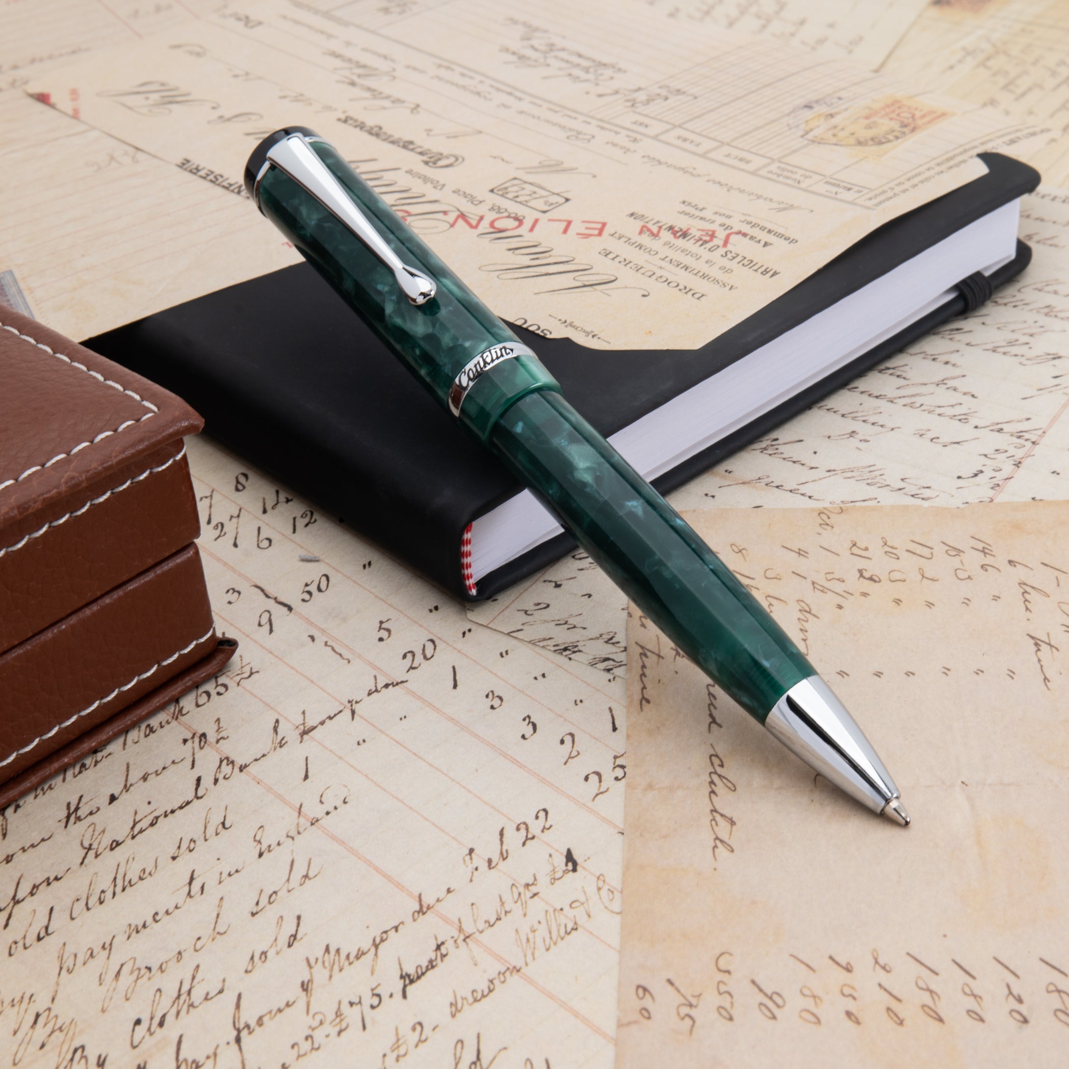 Conklin 万年筆　F Conklin Duragraph フォレストグリーン 万年筆 - オムニフレックス