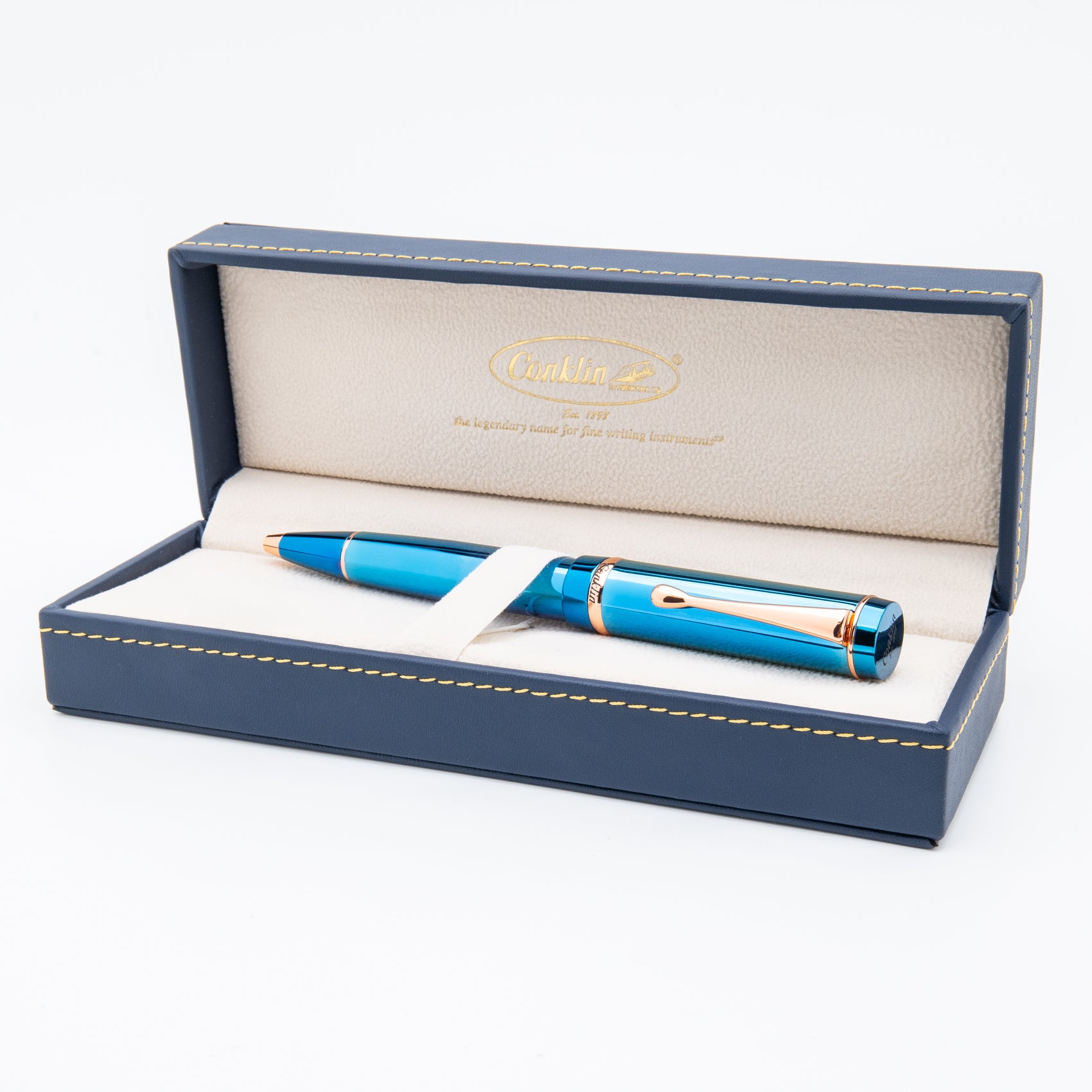 Conklin Duragraph Metal PVD Blue Ballpoint Pen