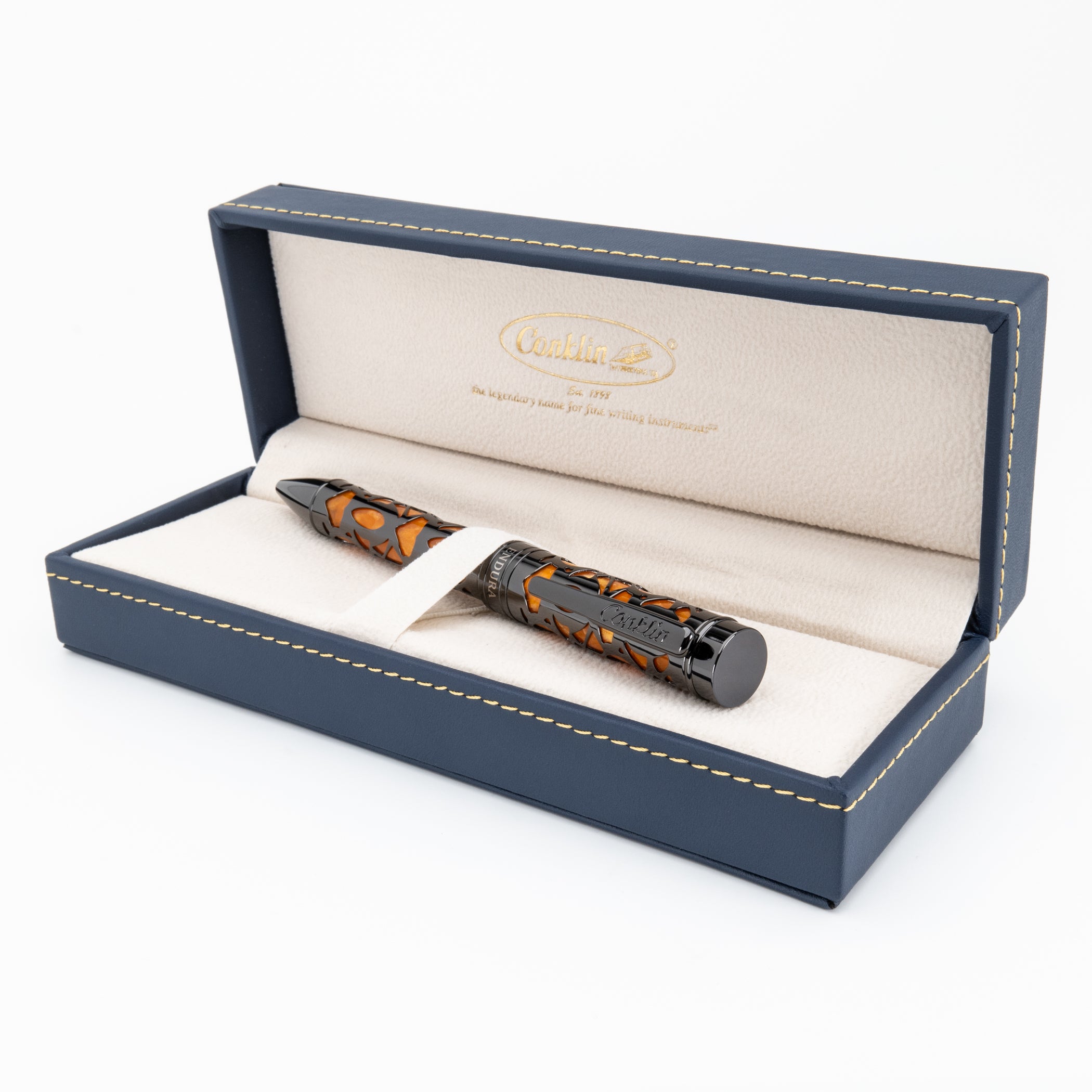 Conklin Endura Deco Crest Ballpoint Pen Orange