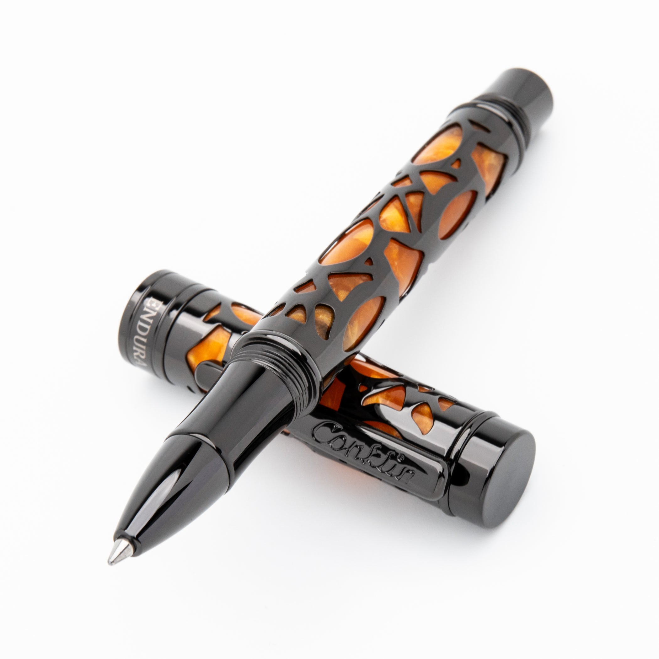 Conklin Endura Deco Crest Rollerball Pen Orange | Conklin Pens