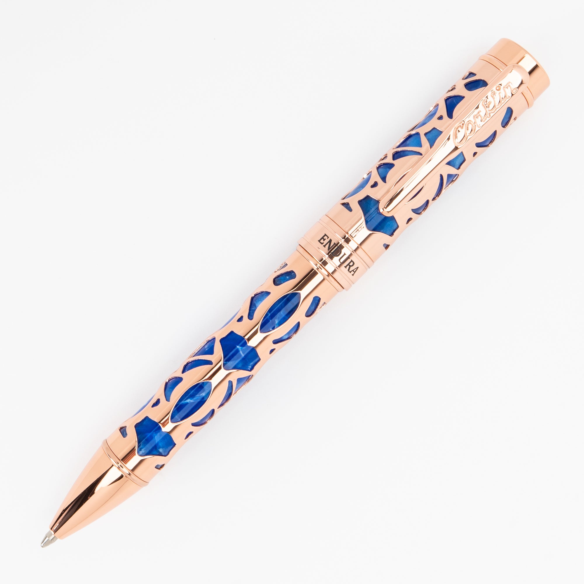 Conklin Endura Deco Crest Ballpoint Pen Blue