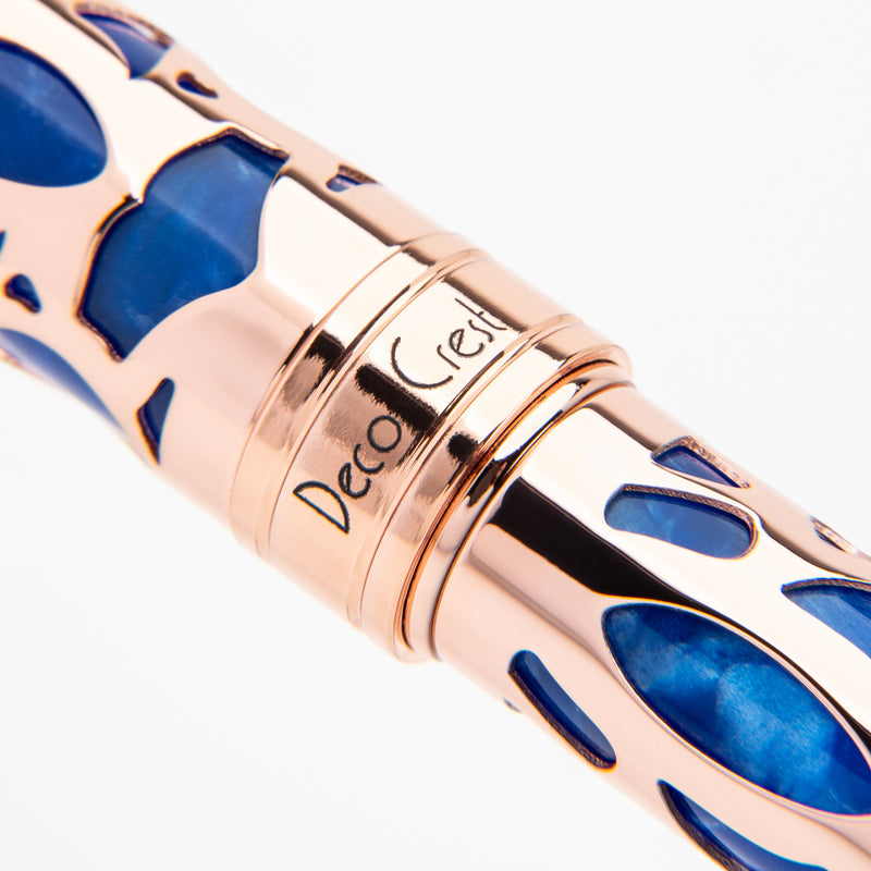 Conklin Endura Deco Crest Fountain Pen Blue