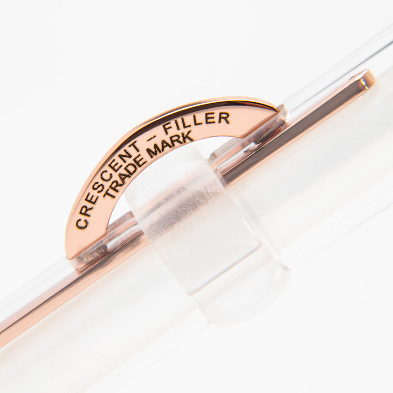 Conklin Mark Twain Demo Crescent Limited Edition Fountain Pen With Rose Gold Trim w/ JoWo Nib