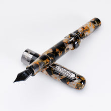 Conklin Mark Twain Crescent Filler Fountain Pen Orange Medley w/ Gunmetal Trim w/JoWo Nib