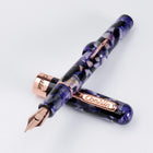 Conklin Mark Twain Crescent Filler Fountain Pen Purple Fusion w/ Rosegold Trim w/JoWo Nib