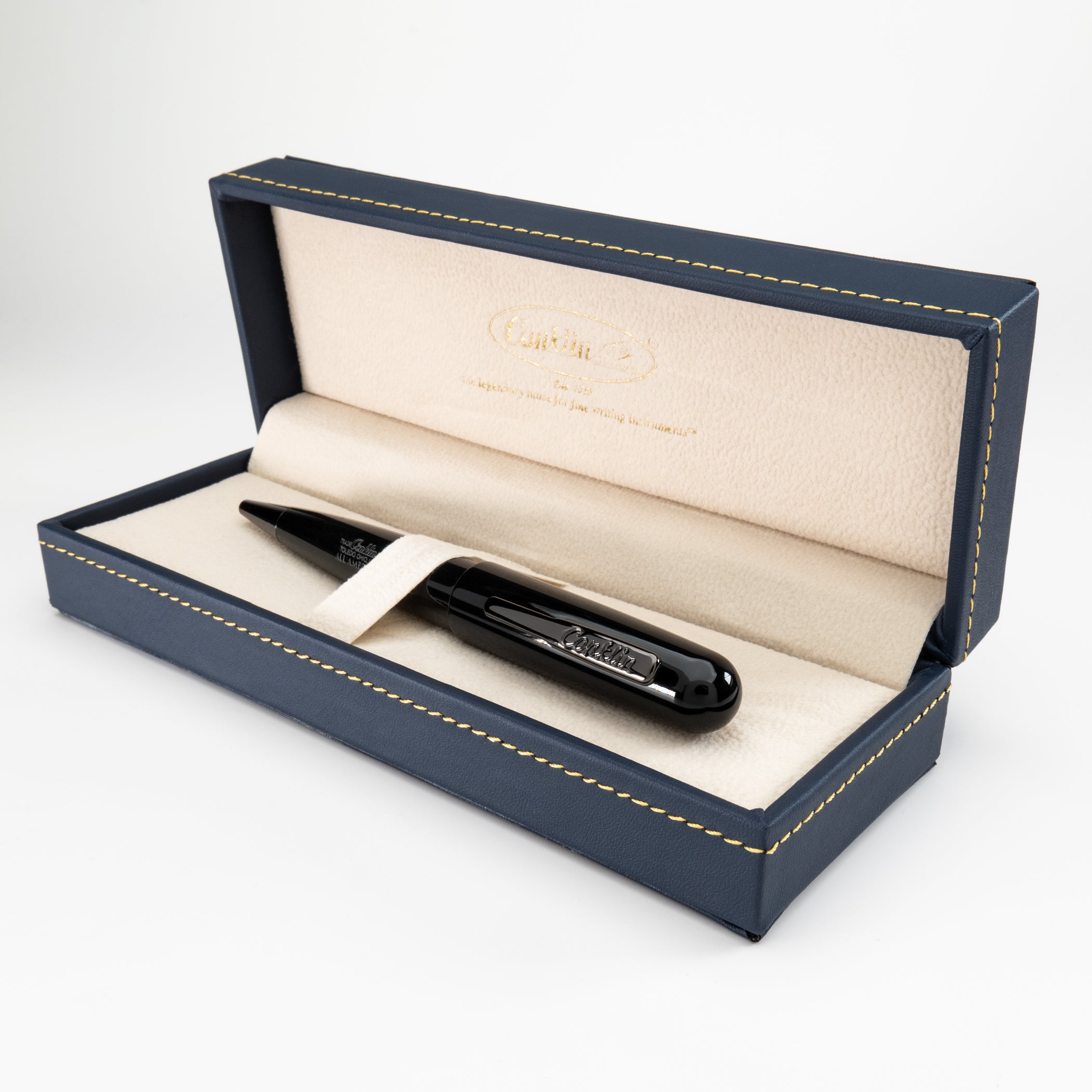 ペンミ　K Conklin All American Ballpoint Pen Raven Black | Conklin Pens