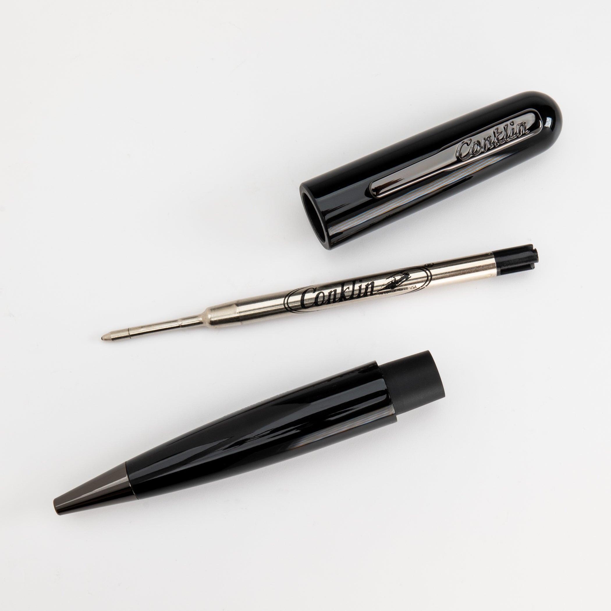 Conklin All American Ballpoint Pen Raven Black | Conklin Pens