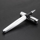 Conklin® Herringbone Signature Silver Rollerball Pen