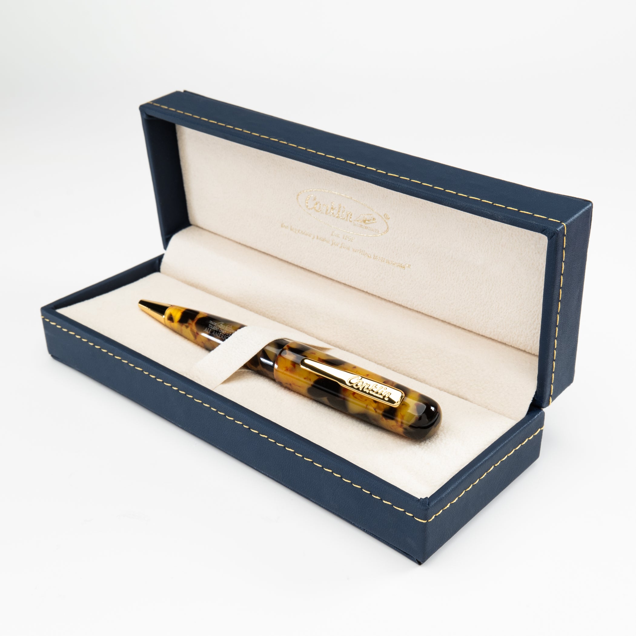 M 中字 CONKLIN コンクリン オールアメリカン タートイズ べっ甲 Conklin All American Ballpoint Pen Tortoiseshell | Conklin Pens