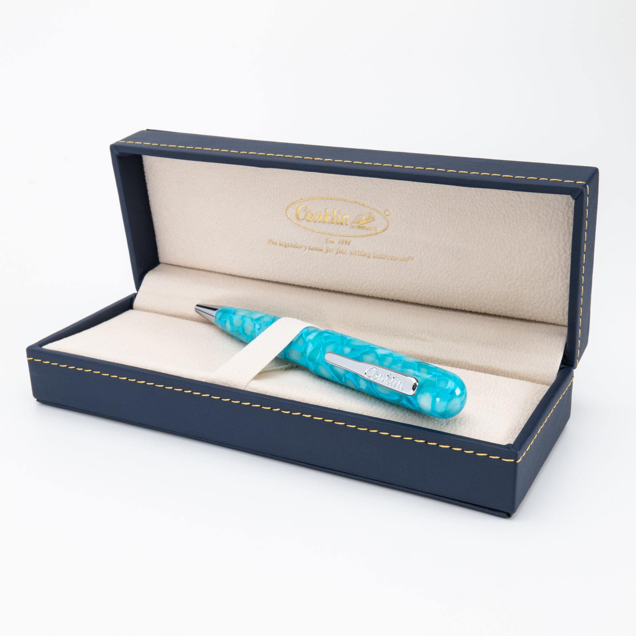 Conklin All American Ballpoint Pen Turquoise Serenity | Conklin Pens