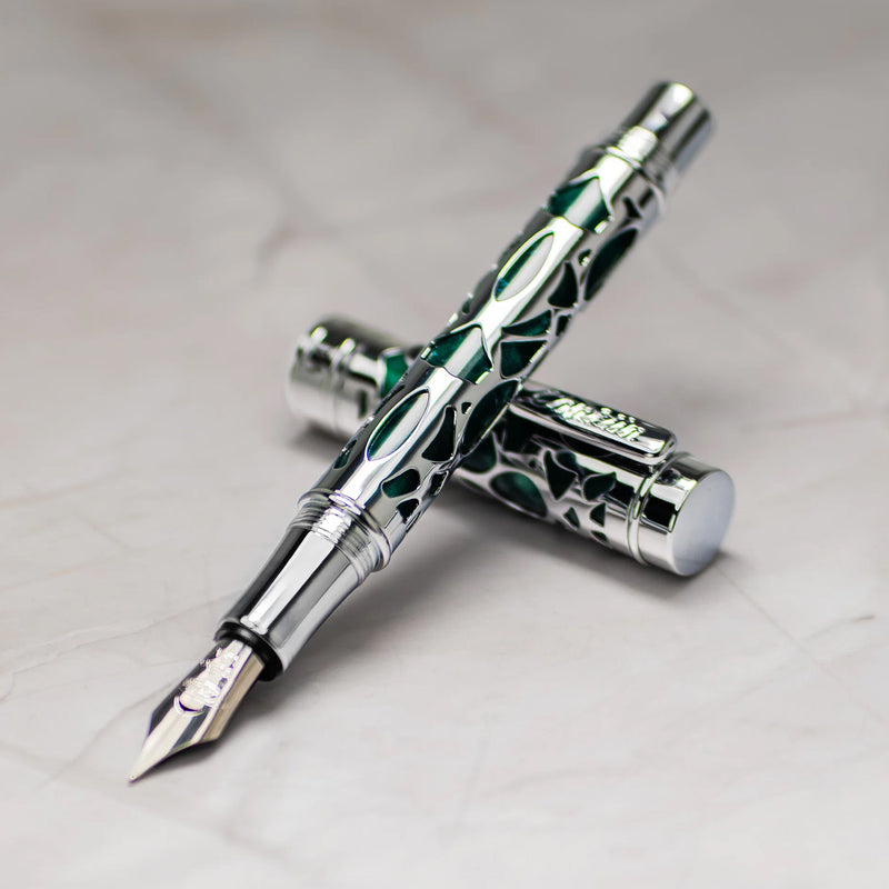 Conklin Endura Deco Crest Fountain Pen Green
