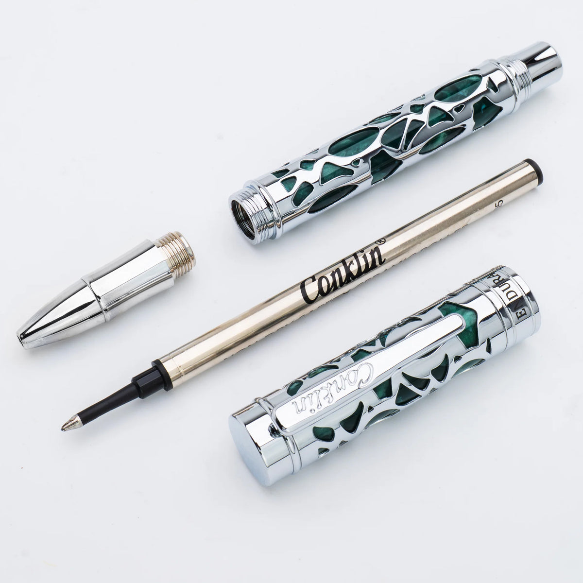 Conklin Endura Deco Crest Rollerball Pen Green