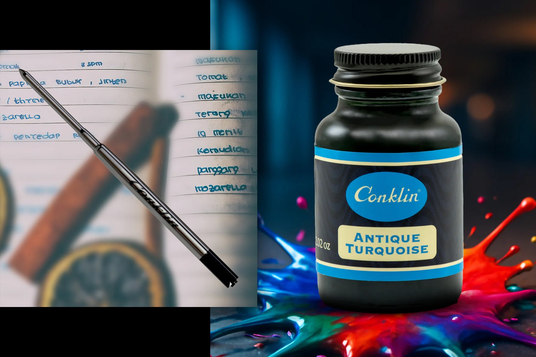 Conklin 60ml Ink Bottle Classic Black | Conklin Pens