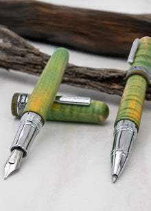 Conklin 1898 Limited Edition Stabilized Wood Matte Green Fountain Pen with JoWo Nib